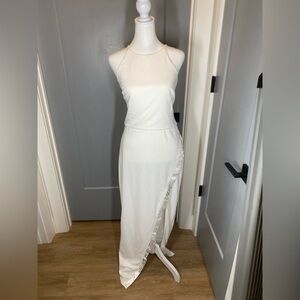 BCX Elegant White Maxi Dress CB263